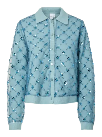 Y.A.S Merilla LS Knit Cardigan – Reef Waters