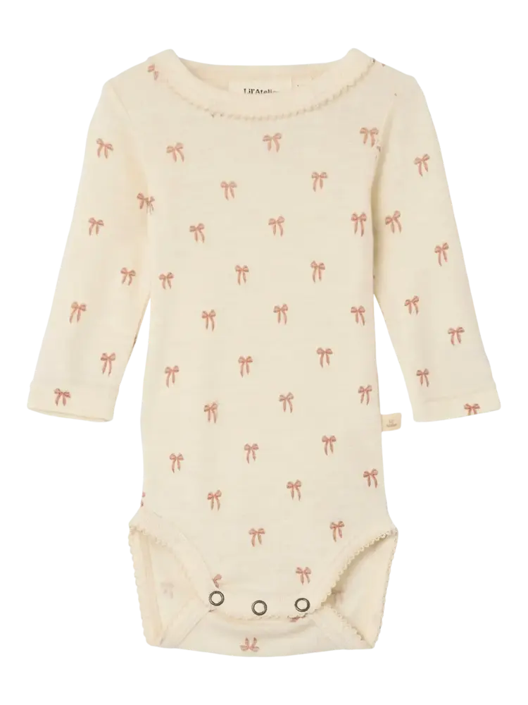 Lil' Atelier Nalu LS WO/MO Slim Body - Turtledove Melange