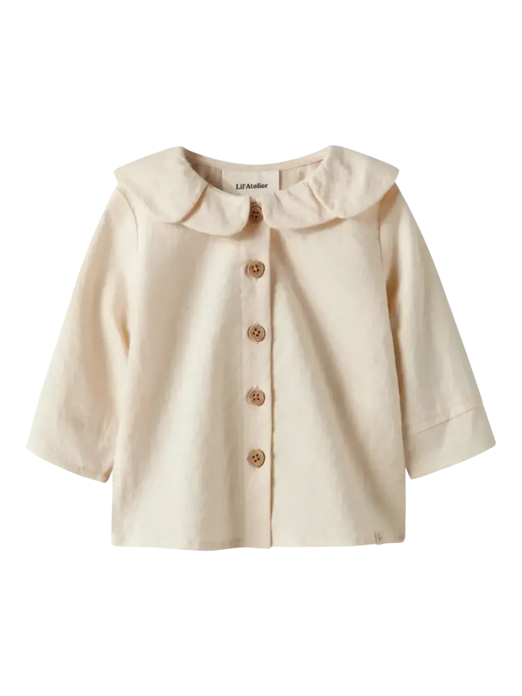 Lil' Atelier Frosito LS Loose Shirt - Turtledove