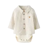 Lil' Atelier Felixo LS Body Shirt - Turtledove Sepia Tint