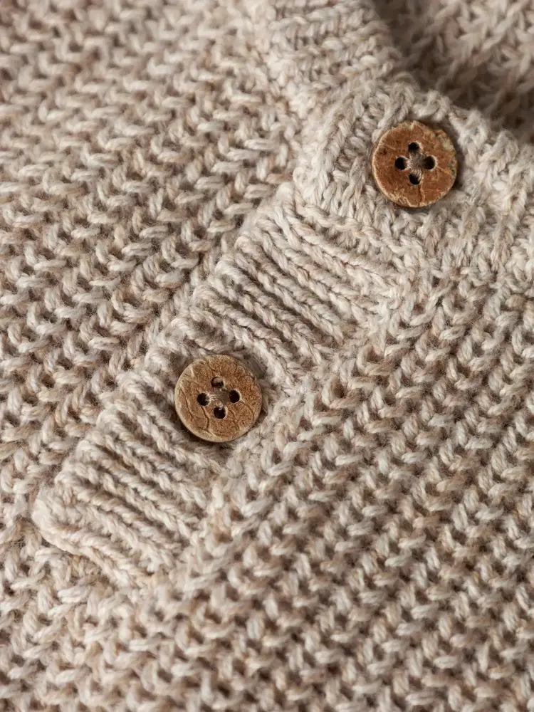 Lil' Atelier Rokko Knit Vest - Oxford Tan Melange