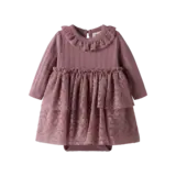 Lil' Atelier Robelle LS Body Dress - Nostalgia Rose