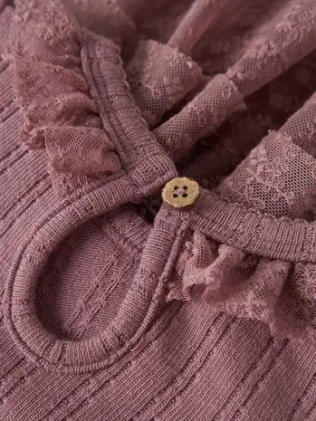 Lil' Atelier Robelle LS Body Dress - Nostalgia Rose