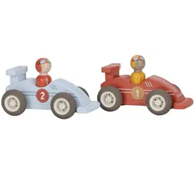 Little Dutch Pullback racewagens - Meerkleurig - Essentials Little Dutch Pullback racewagens - Meerkleurig - Essentials