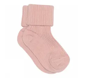 MP Denmark Cotton rib baby socks - Silver Pink MP Denmark Cotton rib baby socks - Silver Pink