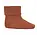 Cotton rib baby socks – Copper Brown