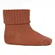 MP Denmark Cotton rib baby socks – Copper Brown MP Denmark Cotton rib baby socks – Copper Brown