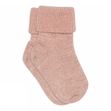 MP Denmark Ida glitter socks - Silver Pink