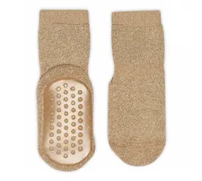 MP Denmark Celina glitter socks anti-slip - Golden Tan