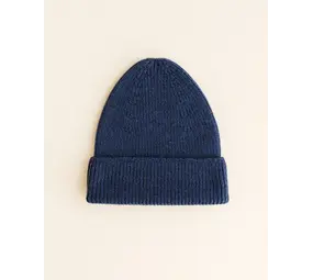 Hvid Beanie Fonzie KIDS - Blue Hvid Beanie Fonzie KIDS - Blue