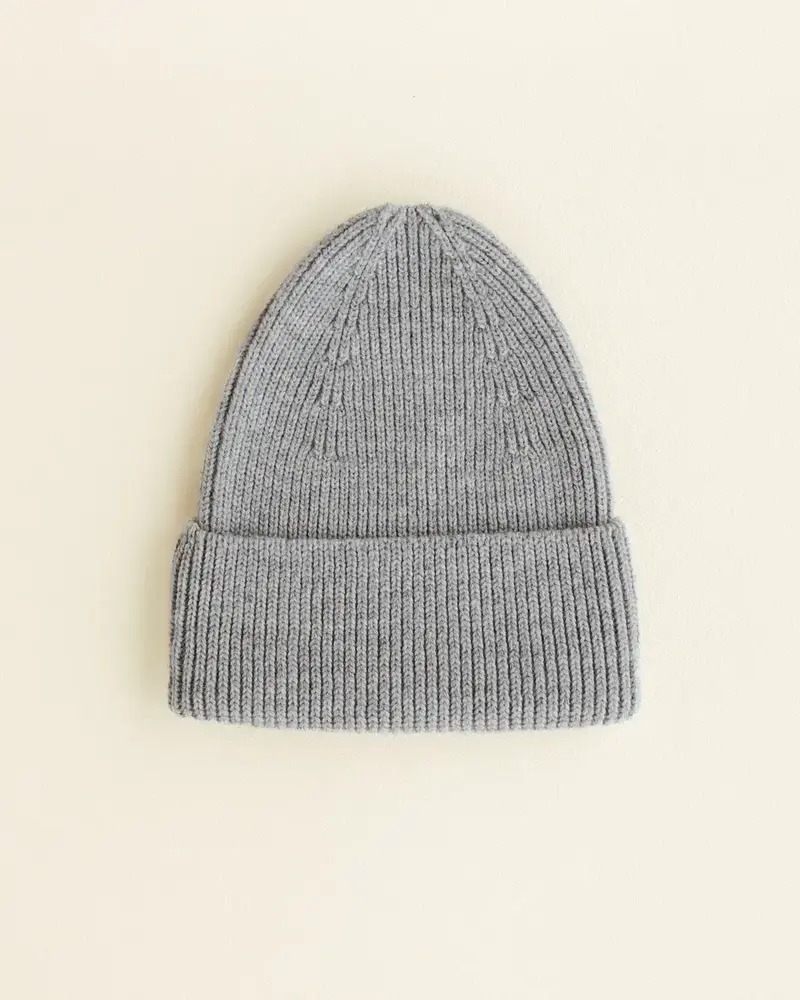 Hvid Beanie Fonzie KIDS - Grey Melange