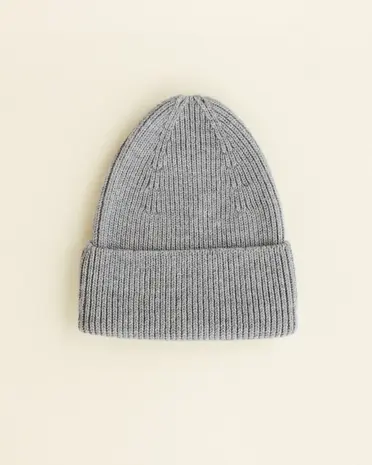 Hvid Beanie Fonzie KIDS - Grey Melange