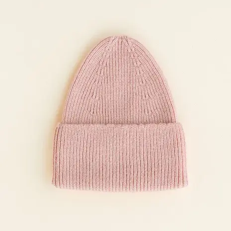 Hvid Beanie Fonzie KIDS - Powder