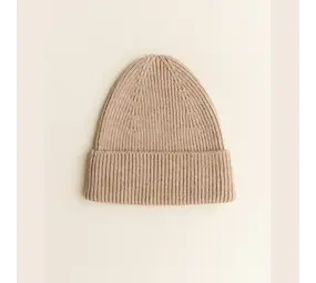 Hvid Beanie Fonzie NEWBORN - Sand Hvid Beanie Fonzie NEWBORN - Sand