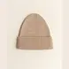 Hvid Beanie Fonzie NEWBORN - Sand Hvid Beanie Fonzie NEWBORN - Sand