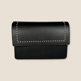Fique the Label Alex Studs Bag - Black Leather