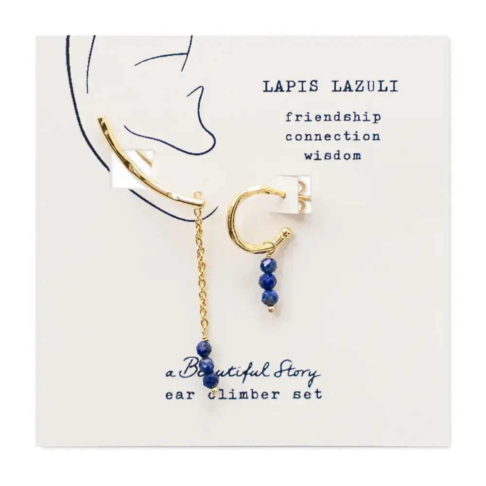 A Beautiful Story Miraculous Lapis Lazuli Earring set
