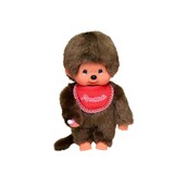 Monchhichi Jongen met Slab Rood - 20cm