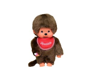 Monchhichi Jongen met Slab Rood - 20cm