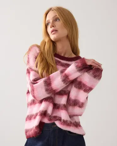 Summum Woman Sweater Brushed alpaca blend knit – Multicolour Summum Woman Sweater Brushed alpaca blend knit – Multicolour