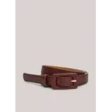 Summum Woman Belt Leather buckle – Merlot