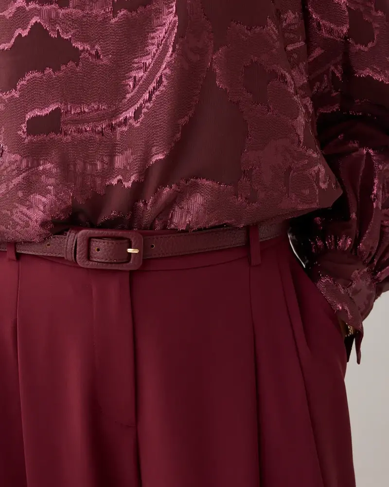 Summum Woman Belt Leather buckle – Merlot Summum Woman Belt Leather buckle – Merlot