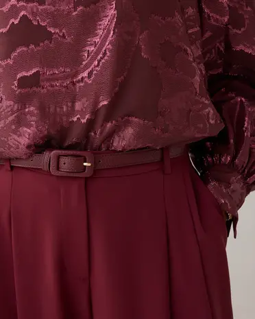 Summum Woman Belt Leather buckle – Merlot Summum Woman Belt Leather buckle – Merlot