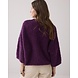 Summum Woman Sweater soft boucle knit - Wineberry Summum Woman Sweater soft boucle knit - Wineberry