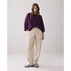 Summum Woman Sweater soft boucle knit - Wineberry Summum Woman Sweater soft boucle knit - Wineberry