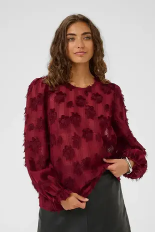 Culture Beannie Blouse - Zinfandel