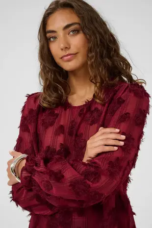 Culture Beannie Blouse - Zinfandel