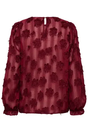 Culture Beannie Blouse - Zinfandel