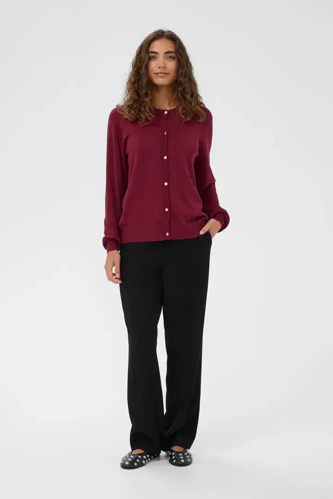 Culture Fay Cardigan - Zinfandel