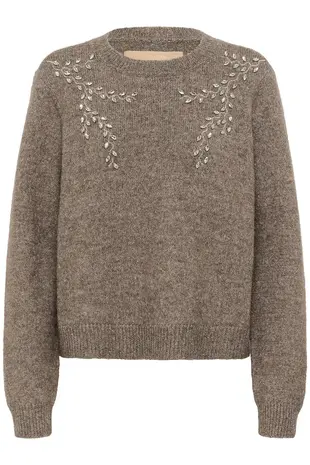 Culture Osana Kimmy Bling Pullover - Falcon Melange