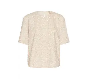 Culture Nali SS Blouse - Whitecap Culture Nali SS Blouse - Whitecap