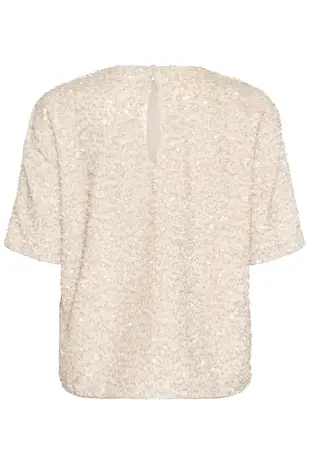 Culture Nali SS Blouse - Whitecap