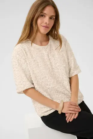 Culture Nali SS Blouse - Whitecap