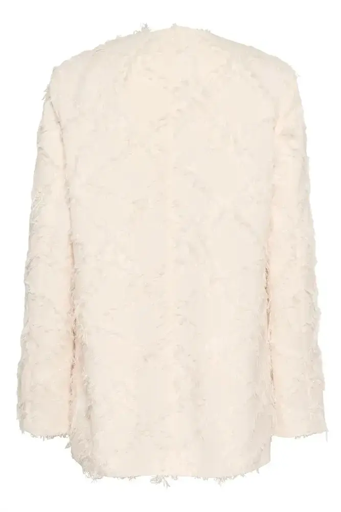 Culture Hairy Blazer - Whitecap