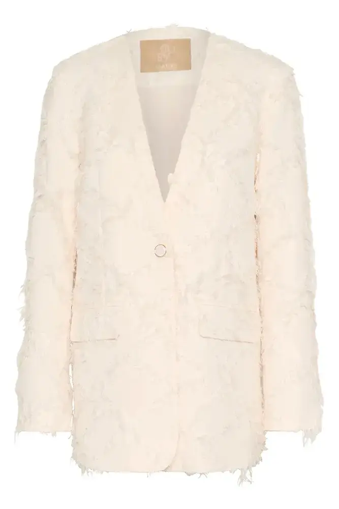 Culture Hairy Blazer - Whitecap