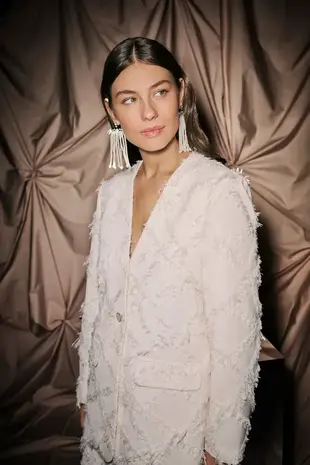 Culture Hairy Blazer - Whitecap