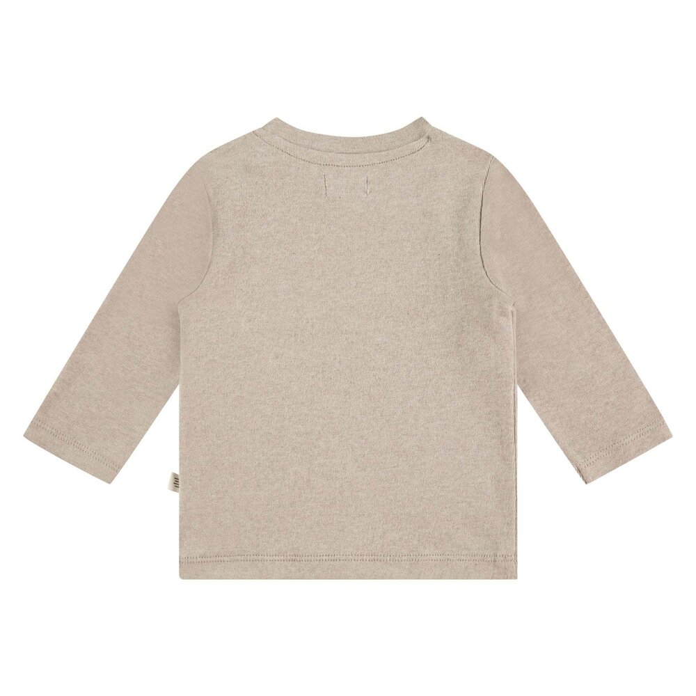 A Tiny Story Baby T-Shirt Longsleeve - Oatmeal Melange