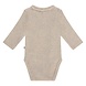 A Tiny Story Baby Romper Long Sleeve - Oatmeal Melange