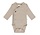 Baby Romper Long Sleeve - Oatmeal Melange