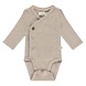 A Tiny Story Baby Romper Long Sleeve - Oatmeal Melange