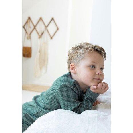 Feetje Wafelpyjama - Family Limited Edition - Zeegroen Feetje Wafelpyjama - Family Limited Edition - Zeegroen