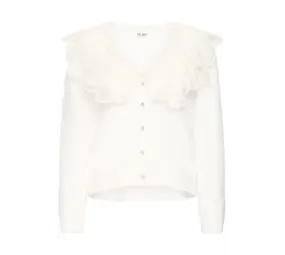 ICHI Datia Cardigan - Cloud Dancer