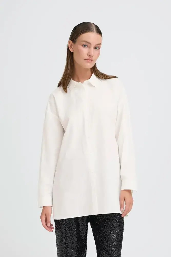 ICHI Funila Shirt - Cloud Dancer