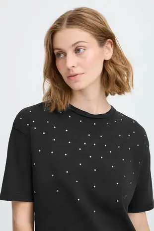 ICHI Peonie T-shirt - Black