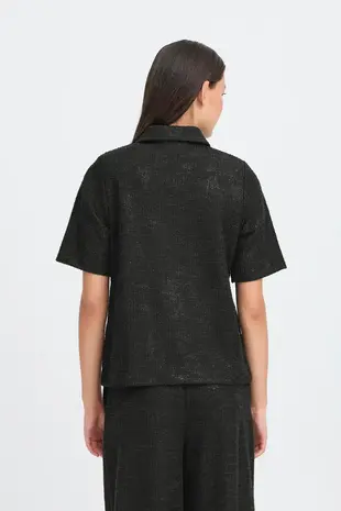 ICHI Kate Gleam  Blouse - Black