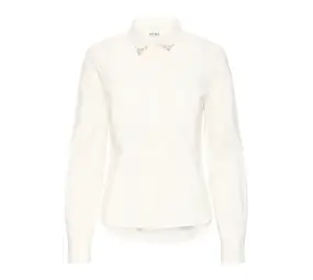 ICHI Fina Shirt - Blanc de Blanc Melange ICHI Fina Shirt - Blanc de Blanc Melange